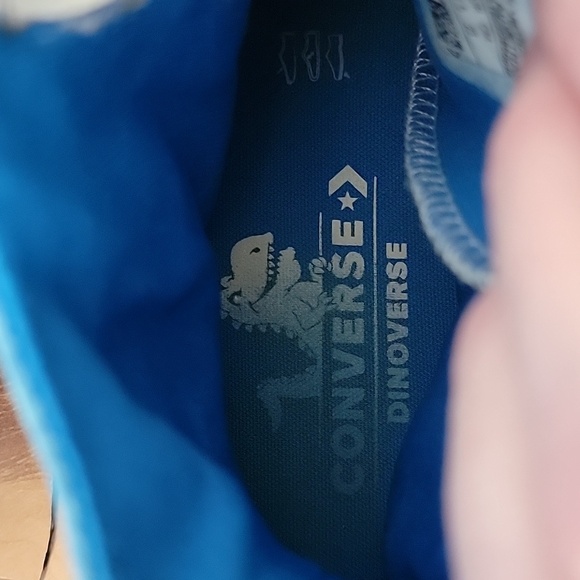 Converse Dinoverse High Top Dinosaur Tennis Shoes Unisex Size 5 Kids Childrens - Picture 9 of 10